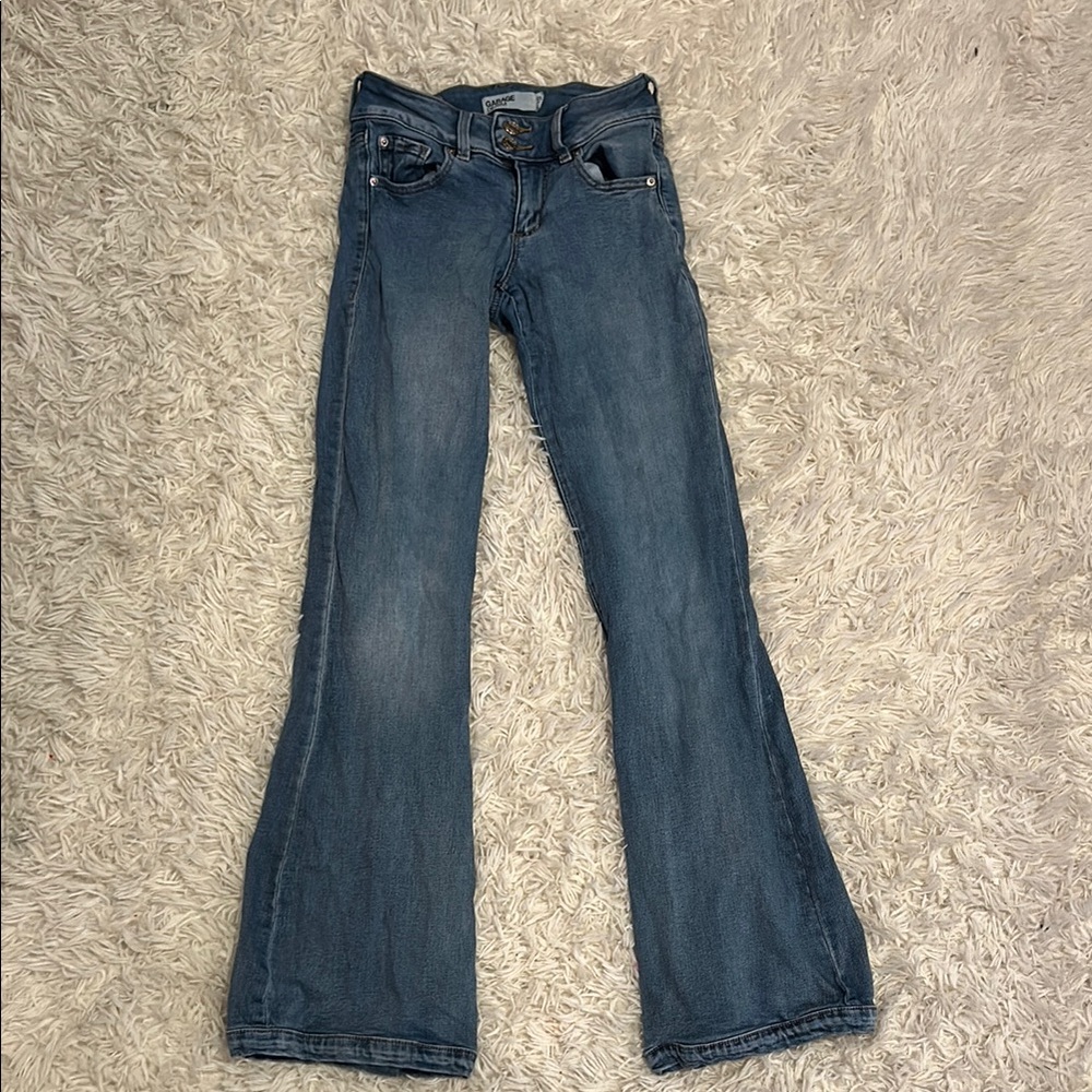 Women's Blue Flare GARAGE Jeans